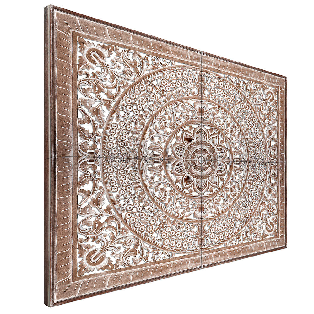 bed headboard berawa antic wash bali design hand carved hand made home decorative house furniture wood material