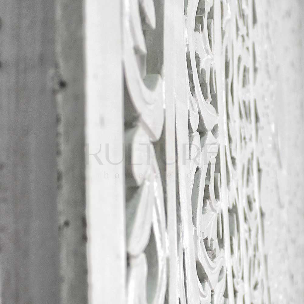 bed headboard seruni white wash bali design hand carved hand made home decorative house furniture wood material bed headboard design bed headboard ideas bed headboard panels worldwide shipping