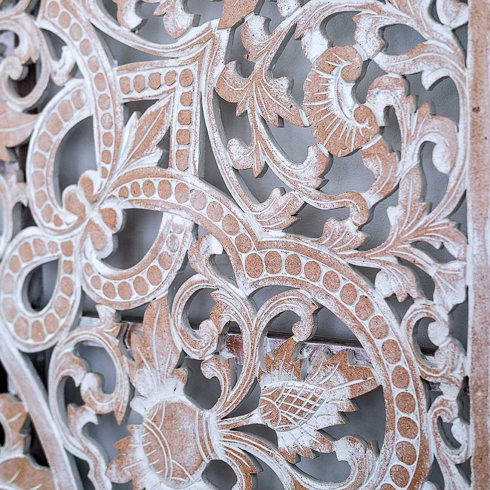 king size mandala bed headboard raflessia antic wash bali design hand carved hand made decorative house furniture wood material decorative wall panels decorative wood panels decorative panel board balinese wall art