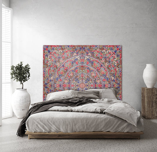 Carved Full  Bed Headboard "Warna"