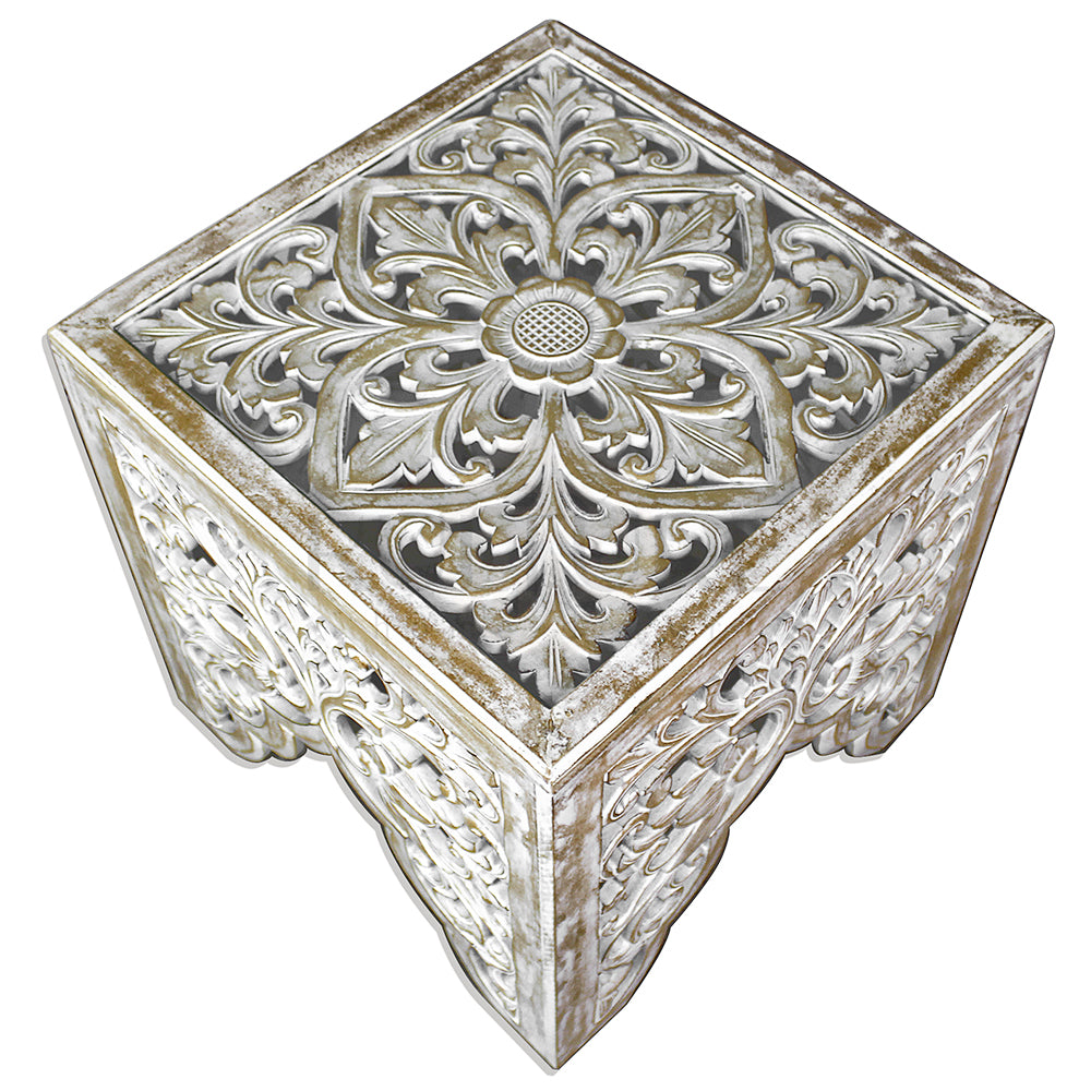 furniture carved beside table ratu antic wash bali design hand carved hand made home decorative house furniture wood material