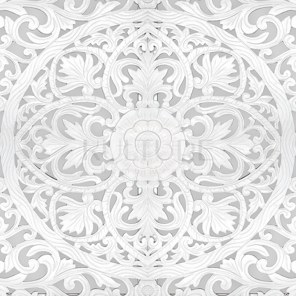 bed headboard murraya white wash bali design hand carved hand made home decorative house furniture wood material