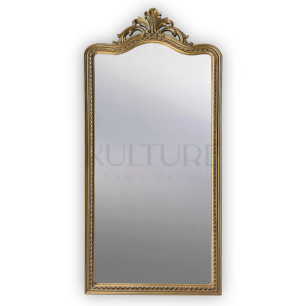 wood mirror suksema gold wash bali design hand carved hand made home decorative house furniture wood material