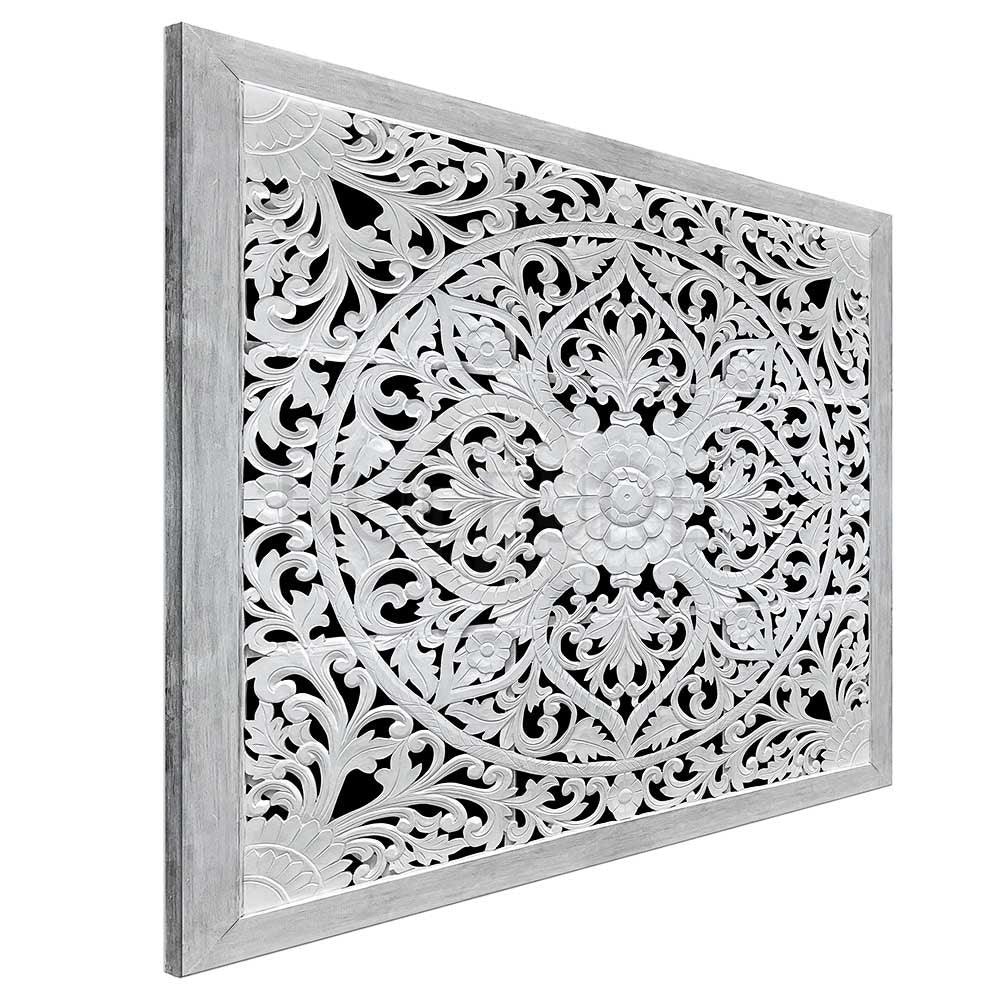 bed headboard teratai white wash bali design hand carved hand made home decorative house furniture wood material bed headboard design bed headboard ideas bed headboard panels worldwide shipping