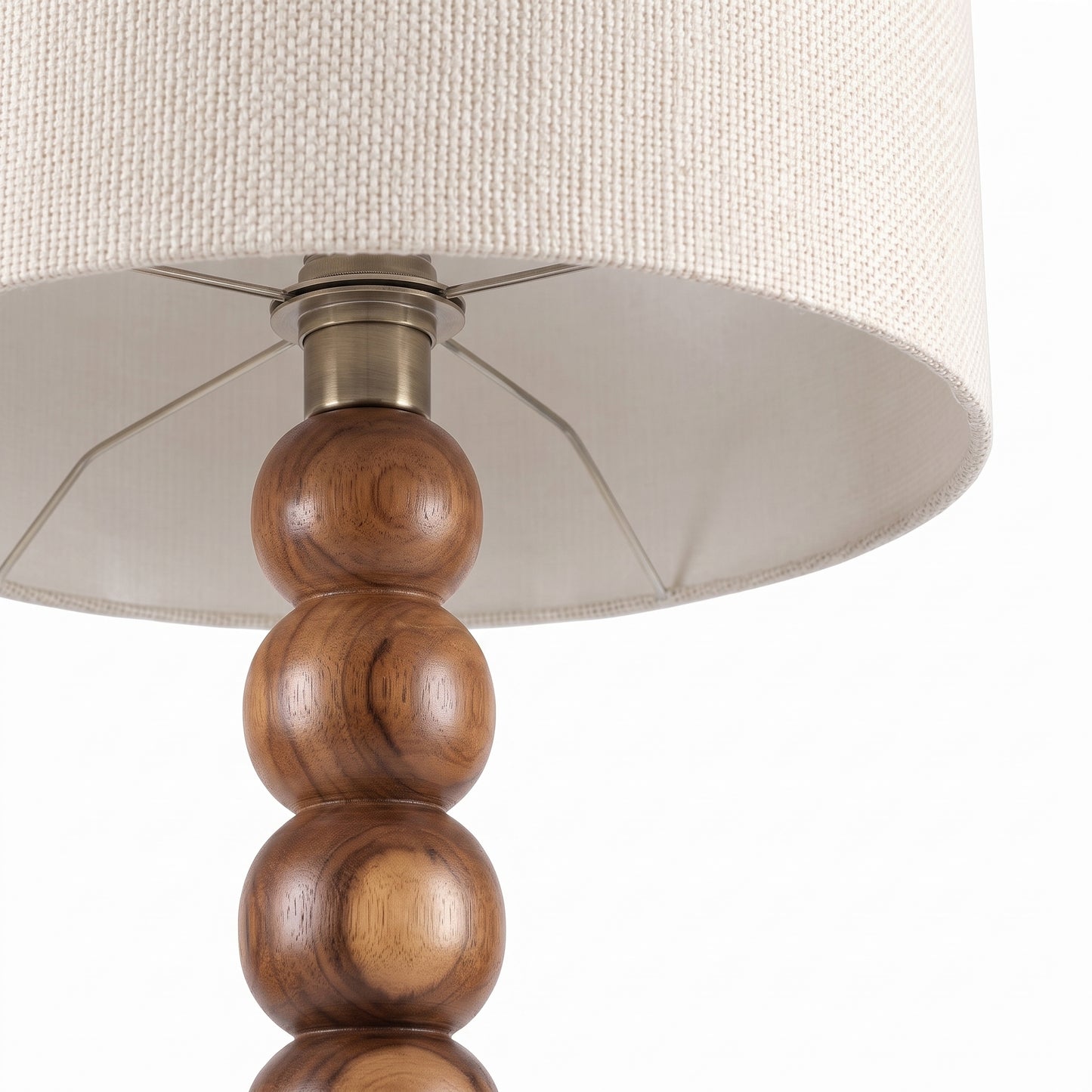 Wooden Floor Lamp in Natural Brown 'Senja' - 150 cm