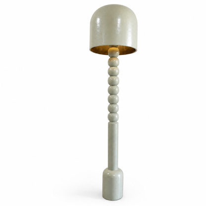 Wooden Floor Lamp in Pastel Sage 'Aluna' - 150 cm