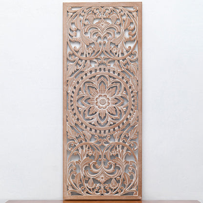 CUSTOM door panel of "Amara" - Dark brown wood