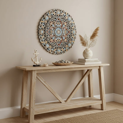 Carved Mandala Decorative Panel "Ayunina" - 100 cm
