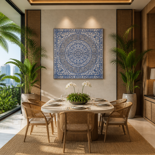 Carved Decorative Panel "Hati" - 110 cm