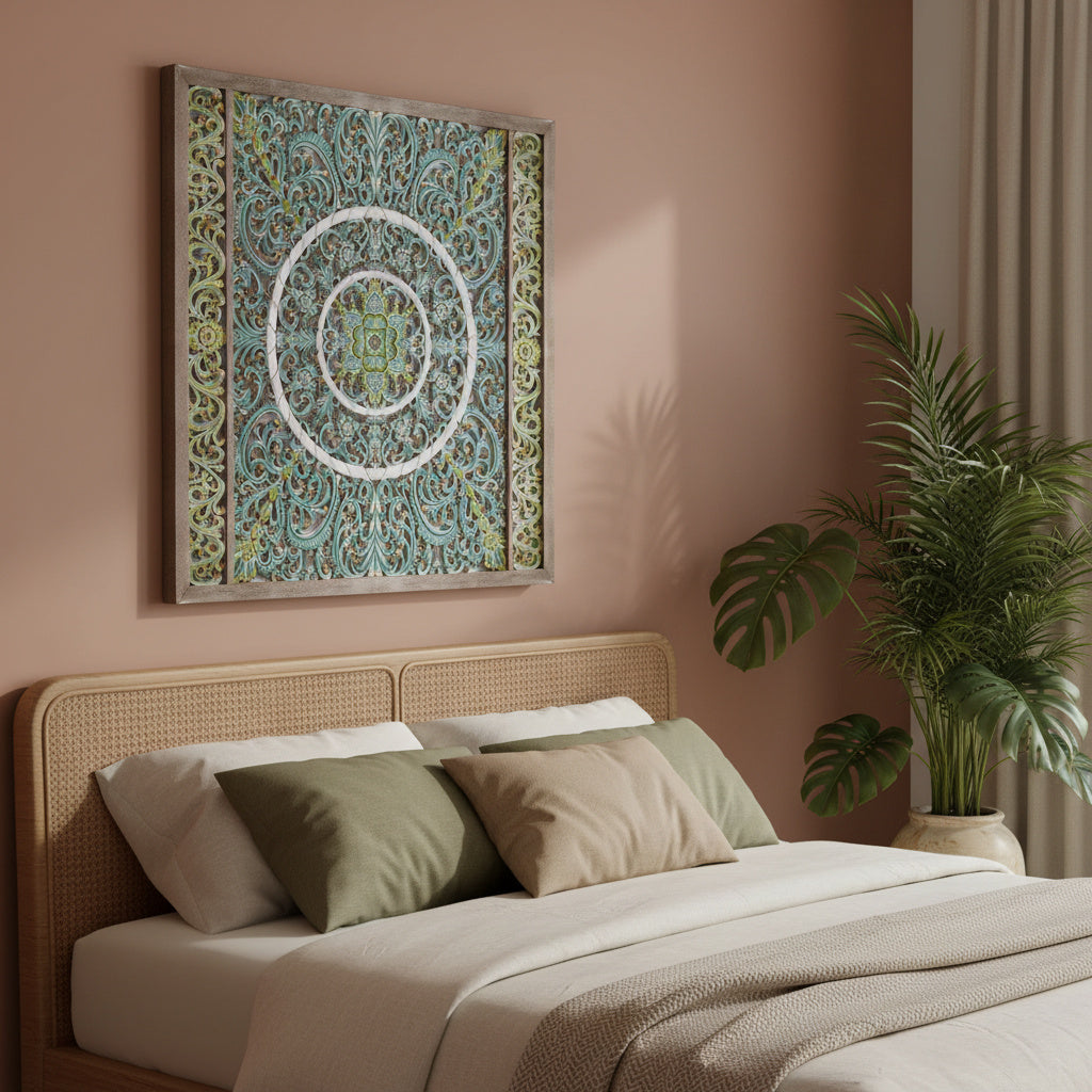 Carved Decorative Panel "Emerald" - 120 cm