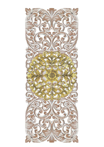 Custom Decorative Panel "Indah" - Antic Wash
