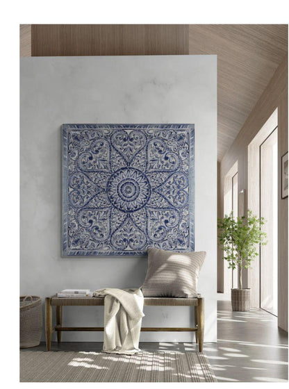 Custom Decorative Panel "Hati" - 160x140 - Navy