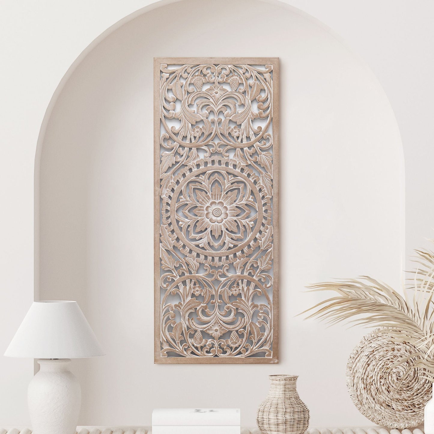 Decorative Panel "Amara" - Antic wash - Set of 3