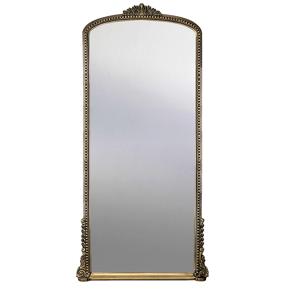 CUSTOM Hand Carved Mirror "Nirmala" - 180 cm (In Black)