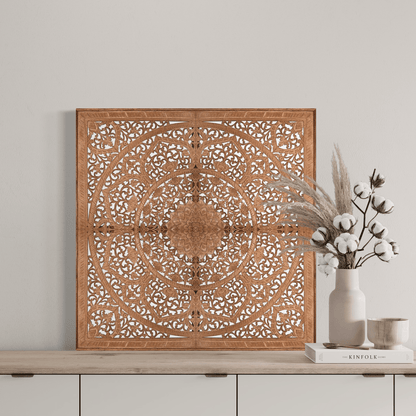 Decorative Panel "Manusa" - Natural Brown - Kulture Home Decor