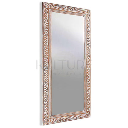 wood mirror dumogi natural wash bali design hand carved hand made home decorative house furniture wood material