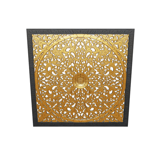 decorative panel lily gold wash bali design hand carved hand made decorative house furniture wood material decorative wall panels decorative wood panels decorative panel board