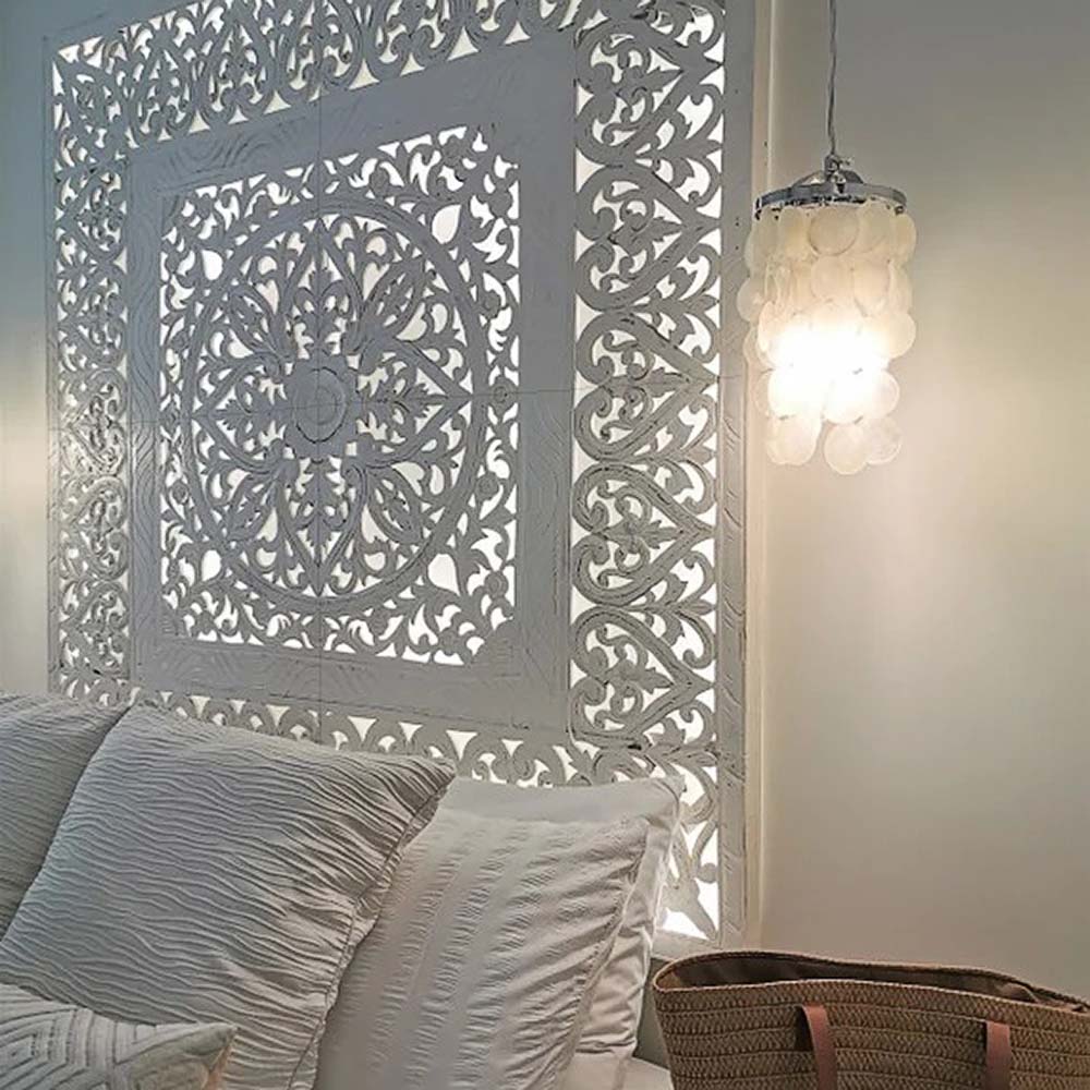 bed headboard putri malu white wash bali design hand carved hand made home decorative house furniture wood material bed headboard design bed headboard ideas bed headboard panels worldwide shipping